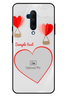 Oneplus 7T Pro Custom Glass Mobile Case  - Parachute Love Design