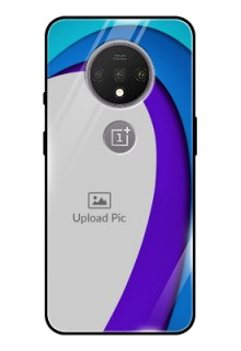 OnePlus 7T Photo Printing on Glass Case  - Simple Pattern Design