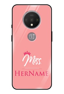 Oneplus 7T Custom Glass Phone Case Mrs with Name