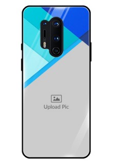 Oneplus 8 Pro Custom Glass Phone Case  - Blue Pattern Design