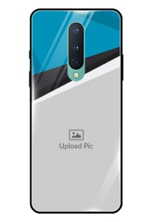 OnePlus 8 Photo Printing on Glass Case  - Simple Pattern Photo Upload Design