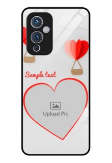 Oneplus 9 5G Custom Glass Mobile Case - Parachute Love Design