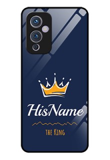 Oneplus 9 5G Glass Phone Case King with Name