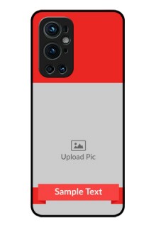 Oneplus 9 Pro 5G Custom Glass Phone Case - Simple Red Color Design