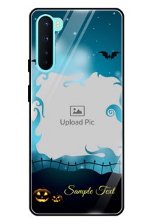 Oneplus Nord 5G Custom Glass Phone Case  - Halloween frame design