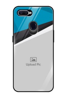 Oppo A12 Photo Printing on Glass Case  - Simple Pattern Photo Upload Design