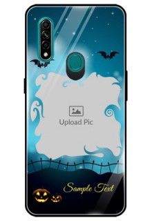 Oppo A31 Custom Glass Phone Case  - Halloween frame design
