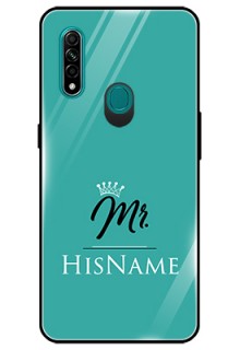 Oppo A31 Custom Glass Phone Case Mr with Name