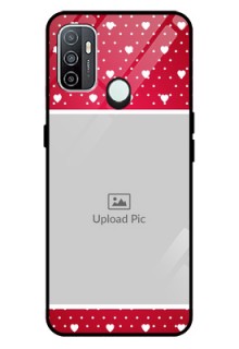 Oppo A33 2020 Photo Printing on Glass Case  - Hearts Mobile Case Design