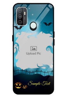 Oppo A33 2020 Custom Glass Phone Case  - Halloween frame design