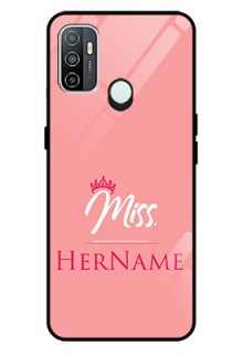 Oppo A33 2020 Custom Glass Phone Case Mrs with Name