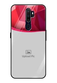 Oppo A5 2020 Custom Glass Mobile Case  - Red Abstract Design