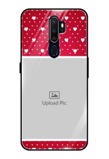 Oppo A5 2020 Photo Printing on Glass Case  - Hearts Mobile Case Design