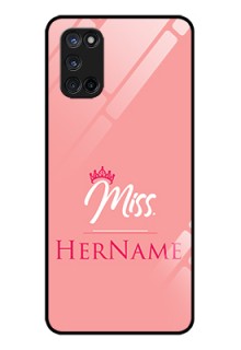 Oppo A52 Custom Glass Phone Case Mrs with Name