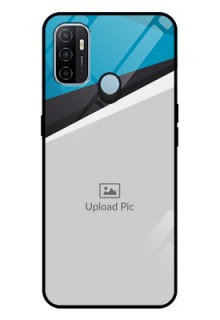 Oppo A53 Photo Printing on Glass Case  - Simple Pattern Photo Upload Design