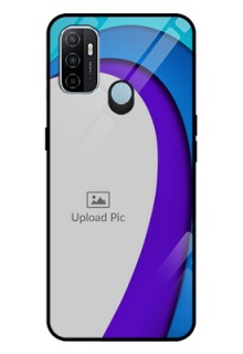 Oppo A53 Photo Printing on Glass Case  - Simple Pattern Design