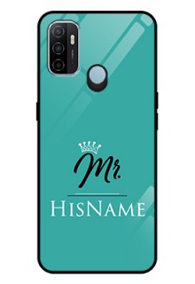 Oppo A53 Custom Glass Phone Case Mr with Name