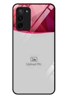 Oppo A53s 5G Custom Glass Mobile Case - Red Abstract Design