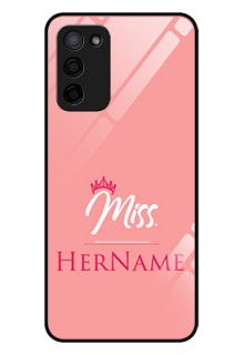 Oppo A53s 5G Custom Glass Phone Case Mrs with Name