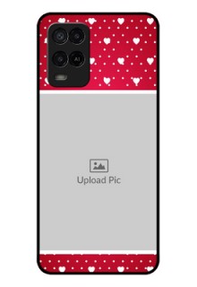 Oppo A54 Photo Printing on Glass Case - Hearts Mobile Case Design