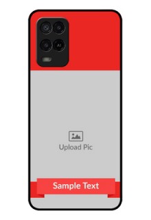 Oppo A54 Custom Glass Phone Case - Simple Red Color Design