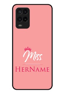 Oppo A54 Custom Glass Phone Case Mrs with Name