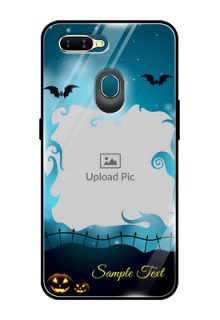 Oppo A5s Custom Glass Phone Case  - Halloween frame design