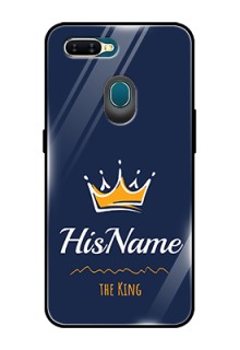 Oppo A5S Glass Phone Case King with Name