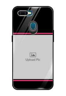 Oppo A7 Custom Glass Mobile Case  - with Add Text Design
