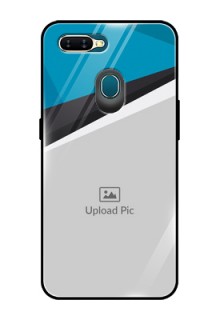 Oppo A7 Photo Printing on Glass Case  - Simple Pattern Photo Upload Design