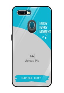 Oppo A7 Custom Glass Mobile Case  - Happy Moment Design