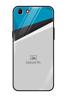 Oppo A83 Photo Printing on Glass Case  - Simple Pattern Photo Upload Design