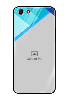 Oppo A83 Custom Glass Phone Case  - Blue Pattern Design
