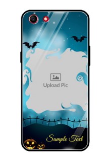 Oppo A83 Custom Glass Phone Case  - Halloween frame design
