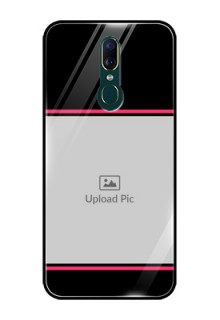 Oppo A9 Custom Glass Mobile Case  - with Add Text Design