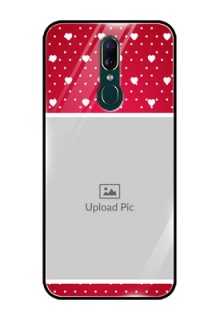 Oppo A9 Photo Printing on Glass Case  - Hearts Mobile Case Design