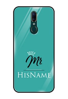 Oppo A9 Custom Glass Phone Case Mr with Name