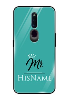 Oppo F11 Pro Custom Glass Phone Case Mr with Name