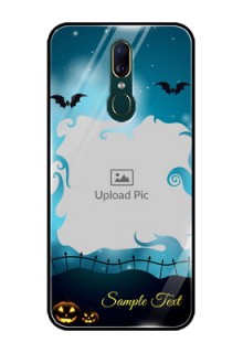 Oppo F11 Custom Glass Phone Case  - Halloween frame design