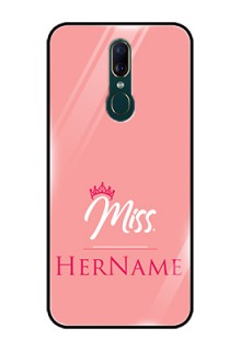 Oppo F11 Custom Glass Phone Case Mrs with Name