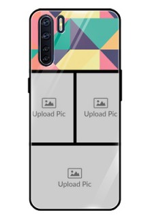 Oppo F15 Custom Glass Phone Case  - Bulk Pic Upload Design