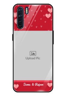 Oppo F15 Custom Glass Phone Case  - Valentines Day Design