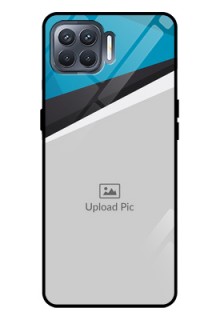 Oppo F17 Pro Photo Printing on Glass Case  - Simple Pattern Photo Upload Design