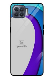 Oppo F17 Pro Photo Printing on Glass Case  - Simple Pattern Design