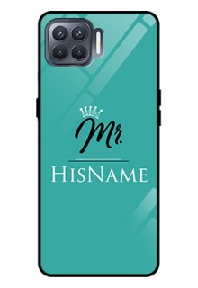 Oppo F17 Pro Custom Glass Phone Case Mr with Name