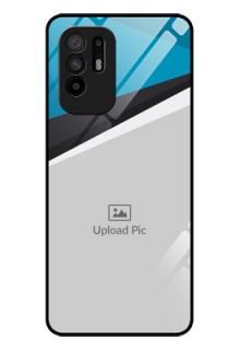 Oppo F19 Pro Plus 5G Photo Printing on Glass Case - Simple Pattern Photo Upload Design
