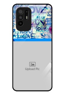 Oppo F19 Pro Plus 5G Custom Glass Mobile Case - Colorful Love Design