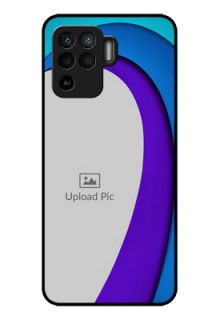 Oppo F19 Pro Photo Printing on Glass Case - Simple Pattern Design