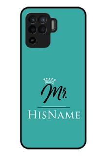 Oppo F19 Pro Custom Glass Phone Case Mr with Name