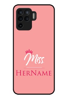 Oppo F19 Pro Custom Glass Phone Case Mrs with Name